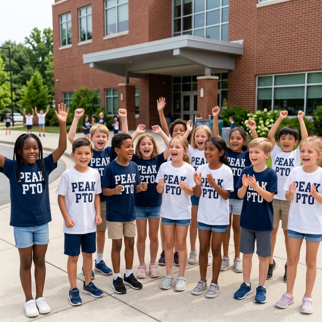 Happy Peak PTO kids celebrating